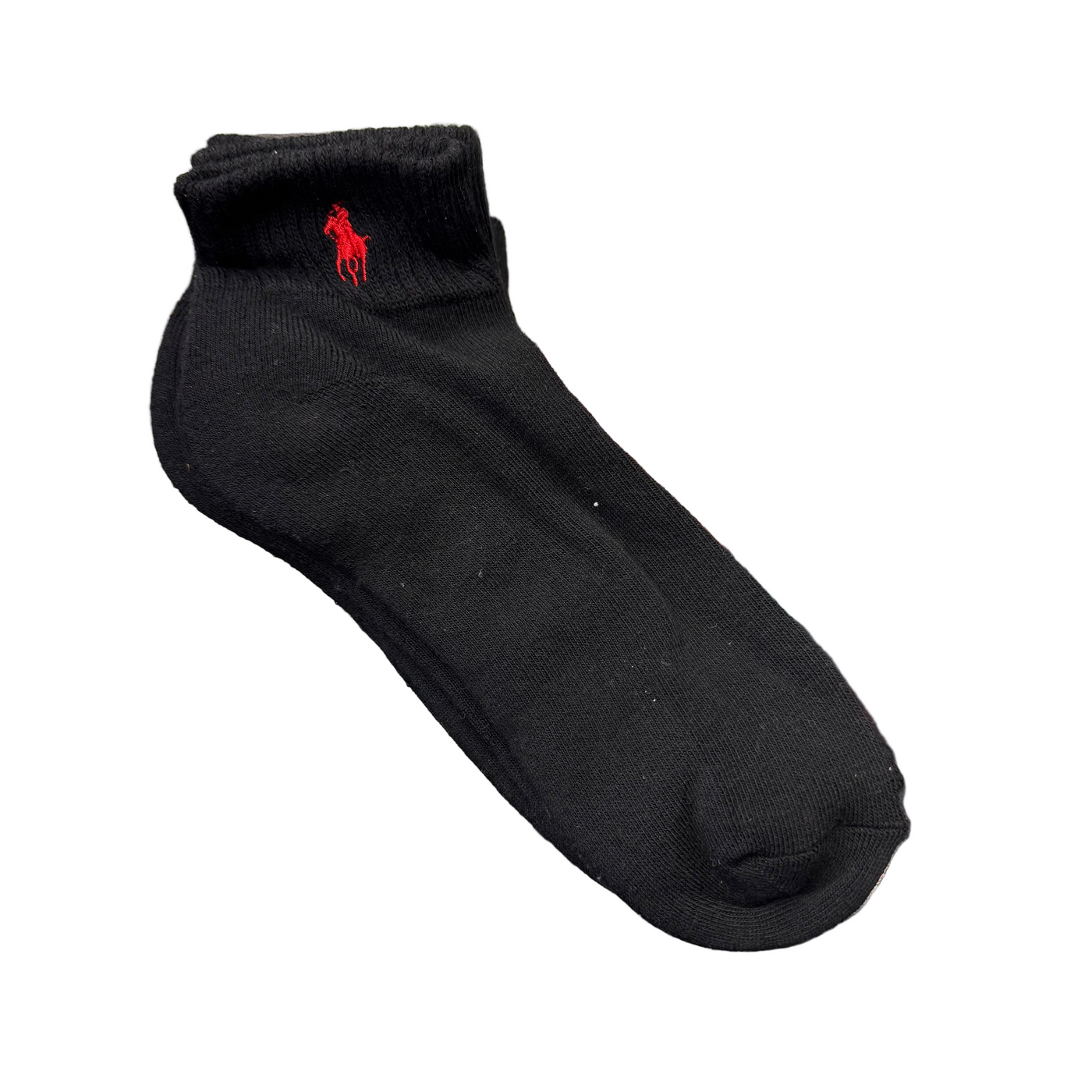 Polo Classic Sport Mid Socks Black Red 6 Pack
