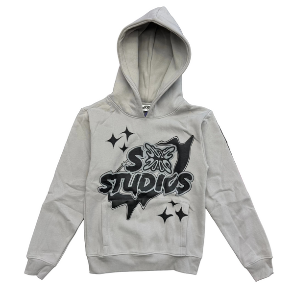 SB Studios Stain Bandz Hoodie Grey Black