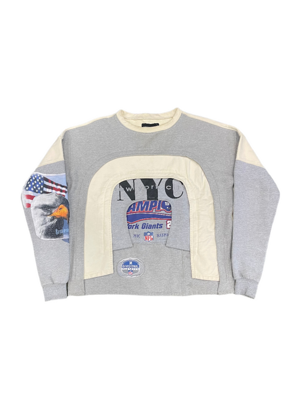 Who Decides War Arched Collage Crewneck Sweater Multicolor