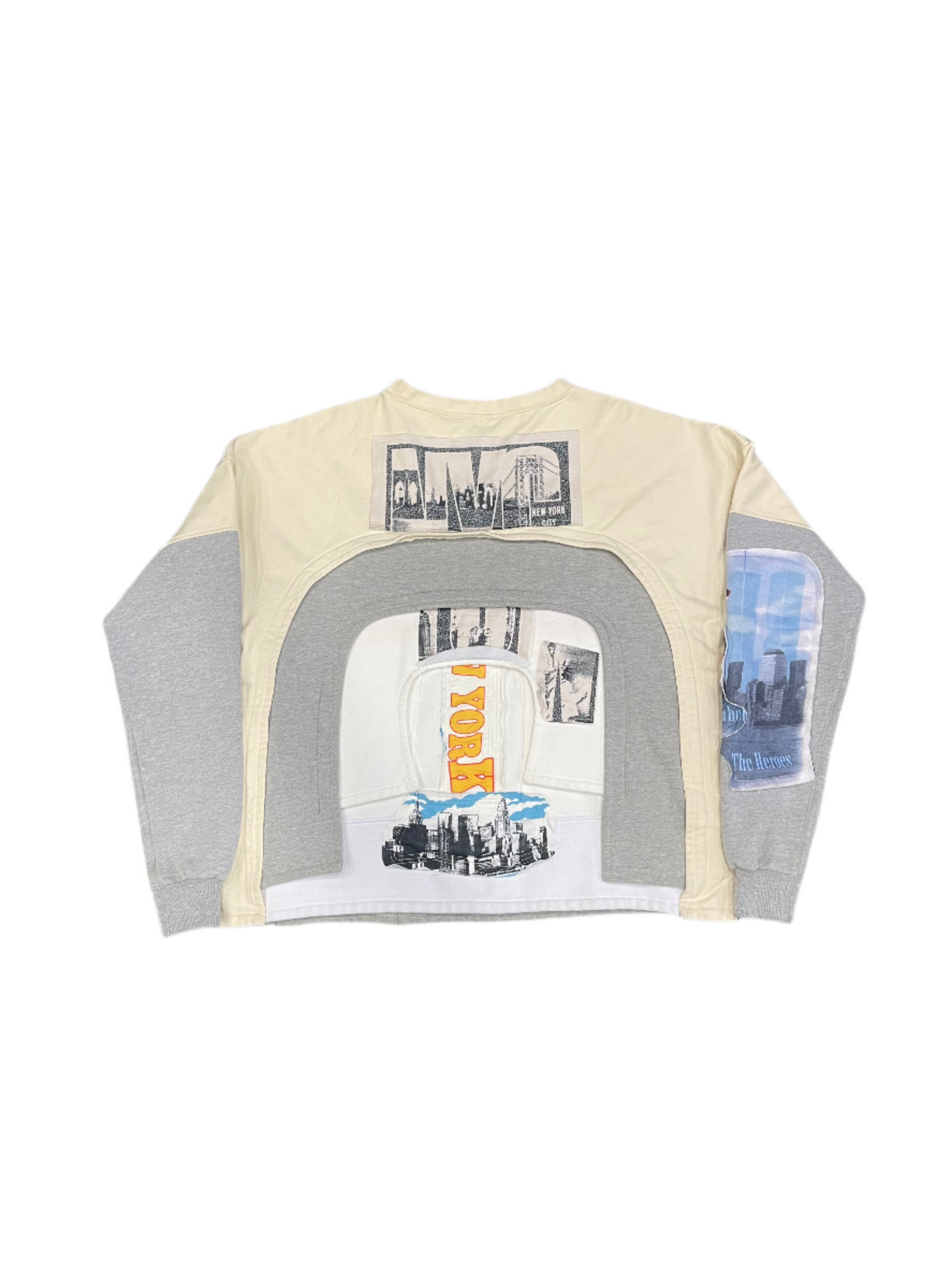 Who Decides War Arched Collage Crewneck Sweater Multicolor