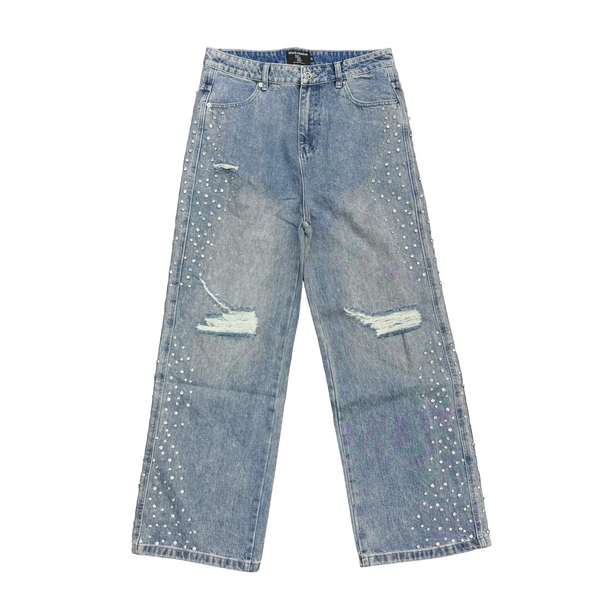 Mixed Emotions Stone Baggy Jeans Blue