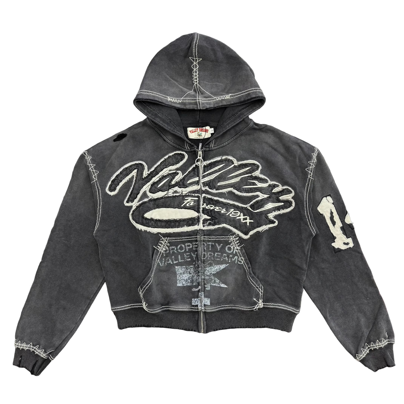 Vale Forever Religion Zip Up Hoodie Black