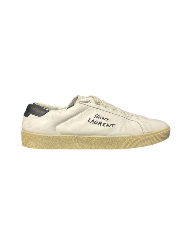 Saint Laurent Court Classic White Black