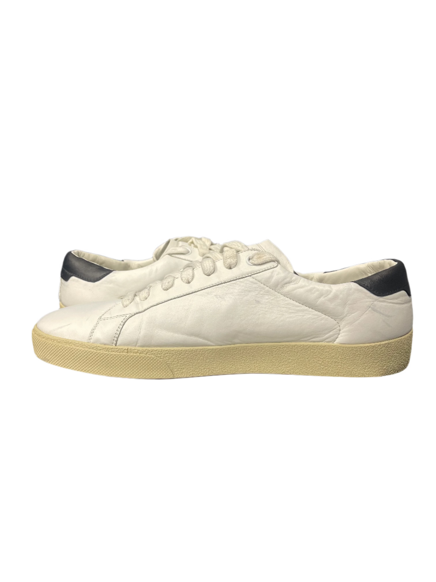 Saint Laurent Court Classic White Black