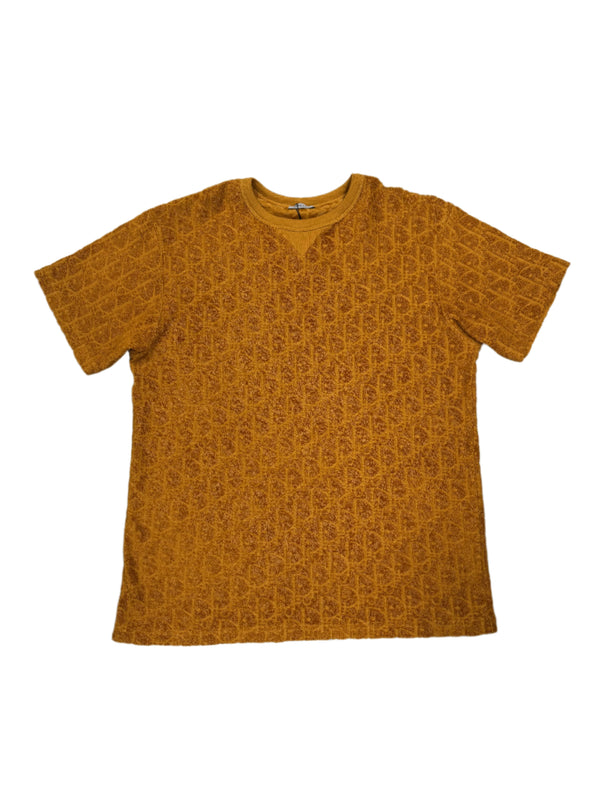 Dior Terry Oblique Orange Jacquard T-Shirt