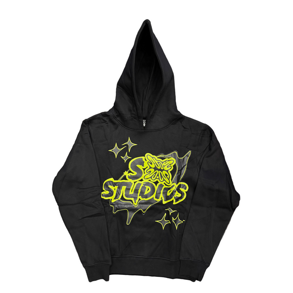SB Studios Logo Hoodie Black Neon