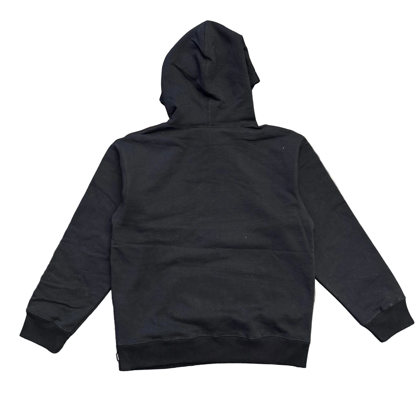 Supreme Burberry Box Logo Hooded Sweatshirt Black