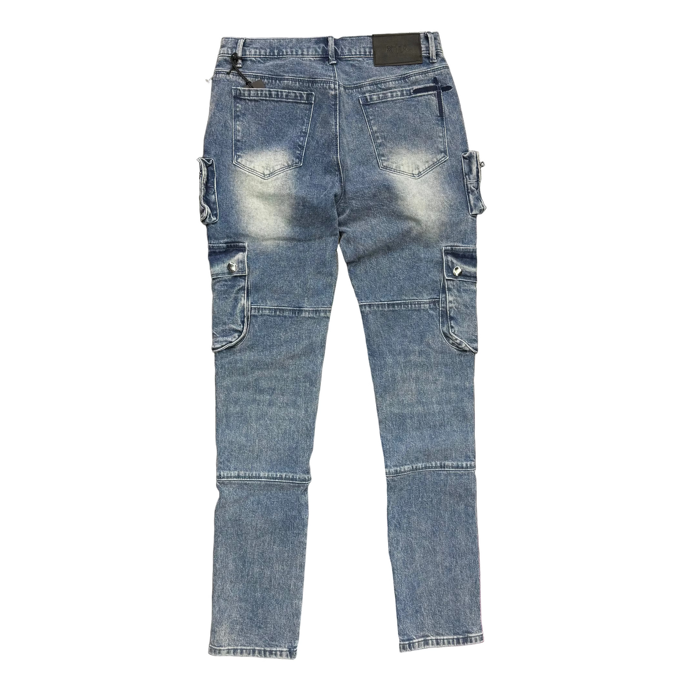 RTA Slate Cargo Jeans Blue