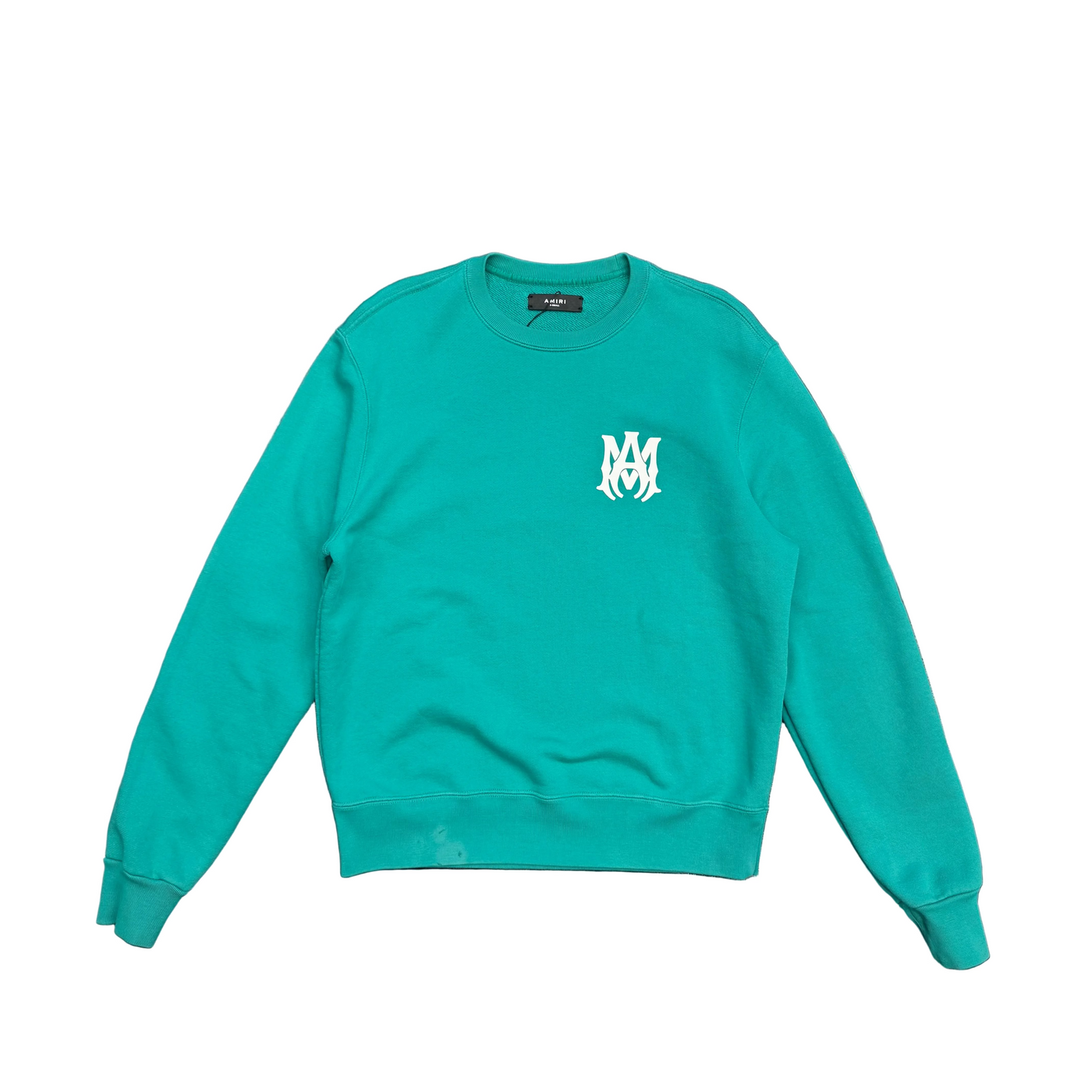 Amiri MA Core Logo Crew Columbia White