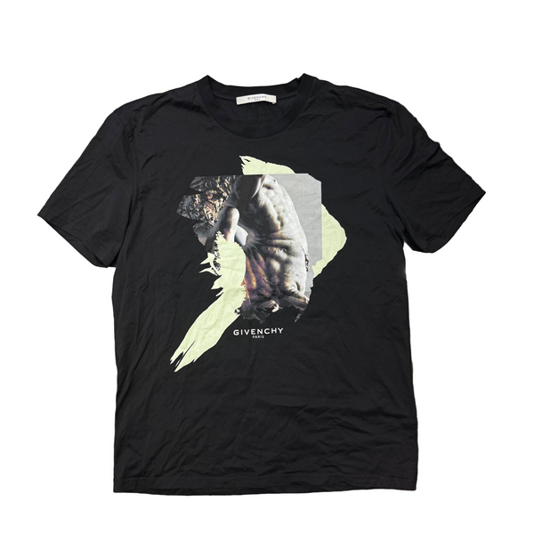 Givenchy Printed Cotton Crewneck Tee Black