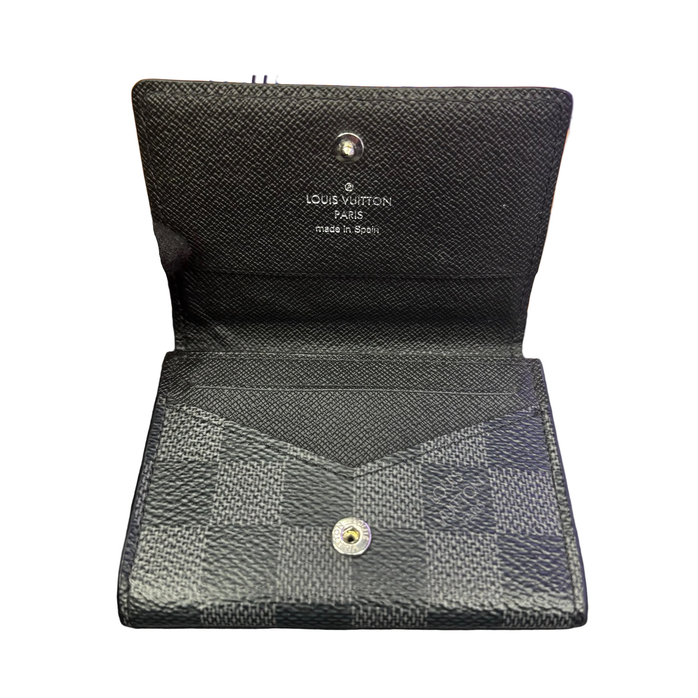 LV Enveloppe Carte De Visite Wallet Damier Graphite Canvas