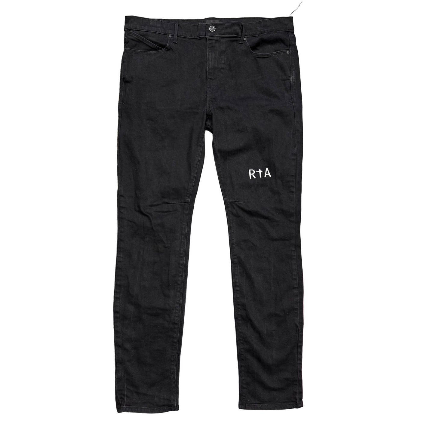 RTA Bryant Sinners Skinny Jeans Black Denim