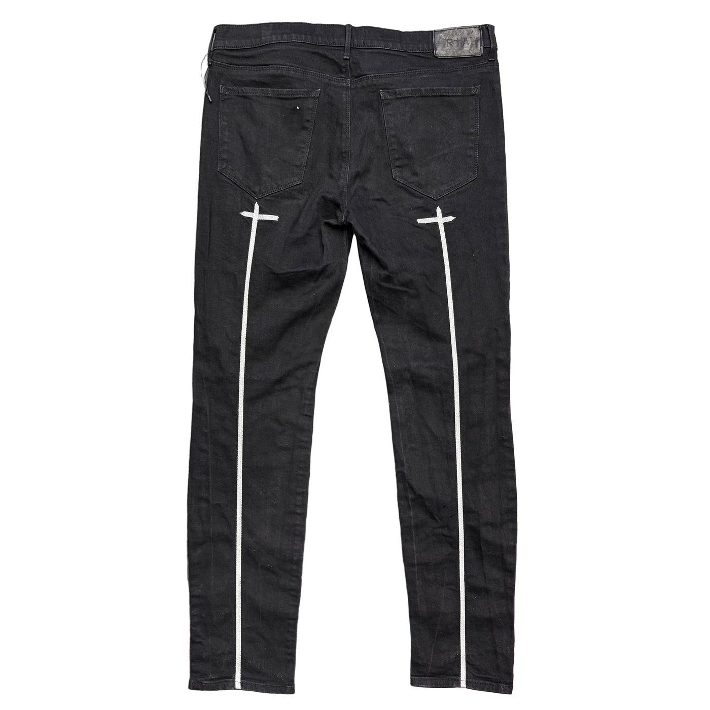RTA Bryant Sinners Skinny Jeans Black Denim