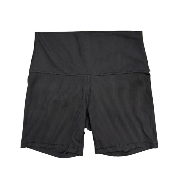 Lululemon Align Ribbed HR 6" Shorts Black