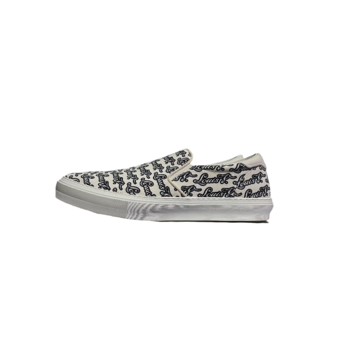 LV Trocadero Slip-On Logo Print