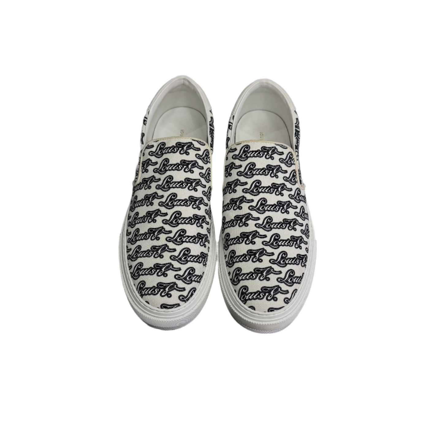 LV Trocadero Slip-On Logo Print