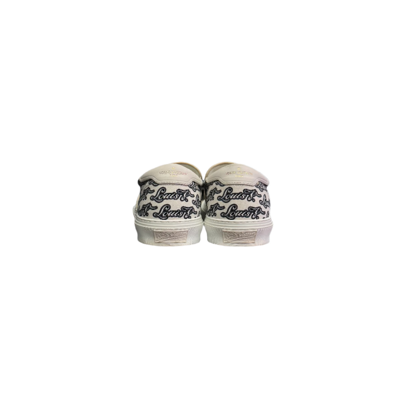 LV Trocadero Slip-On Logo Print