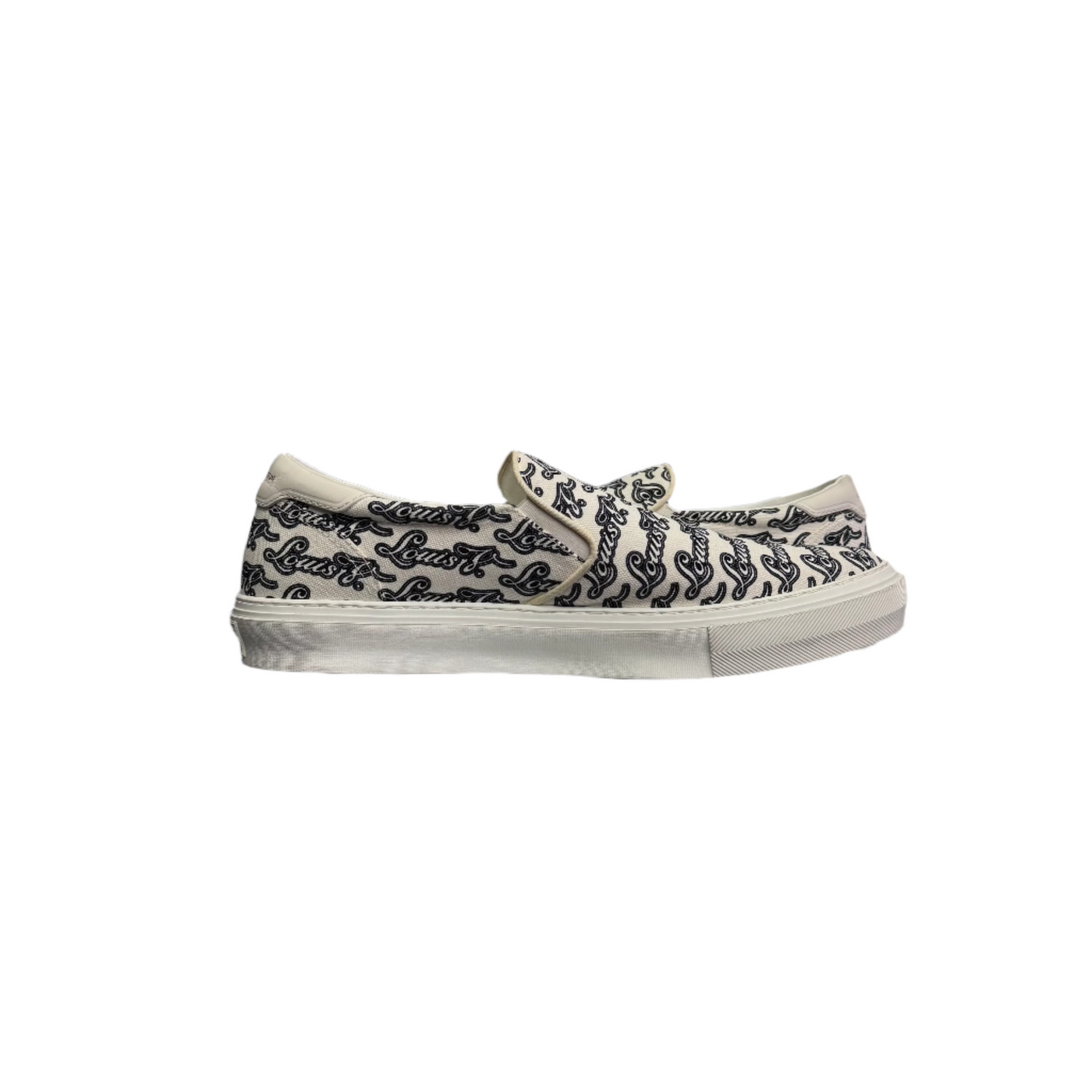LV Trocadero Slip-On Logo Print
