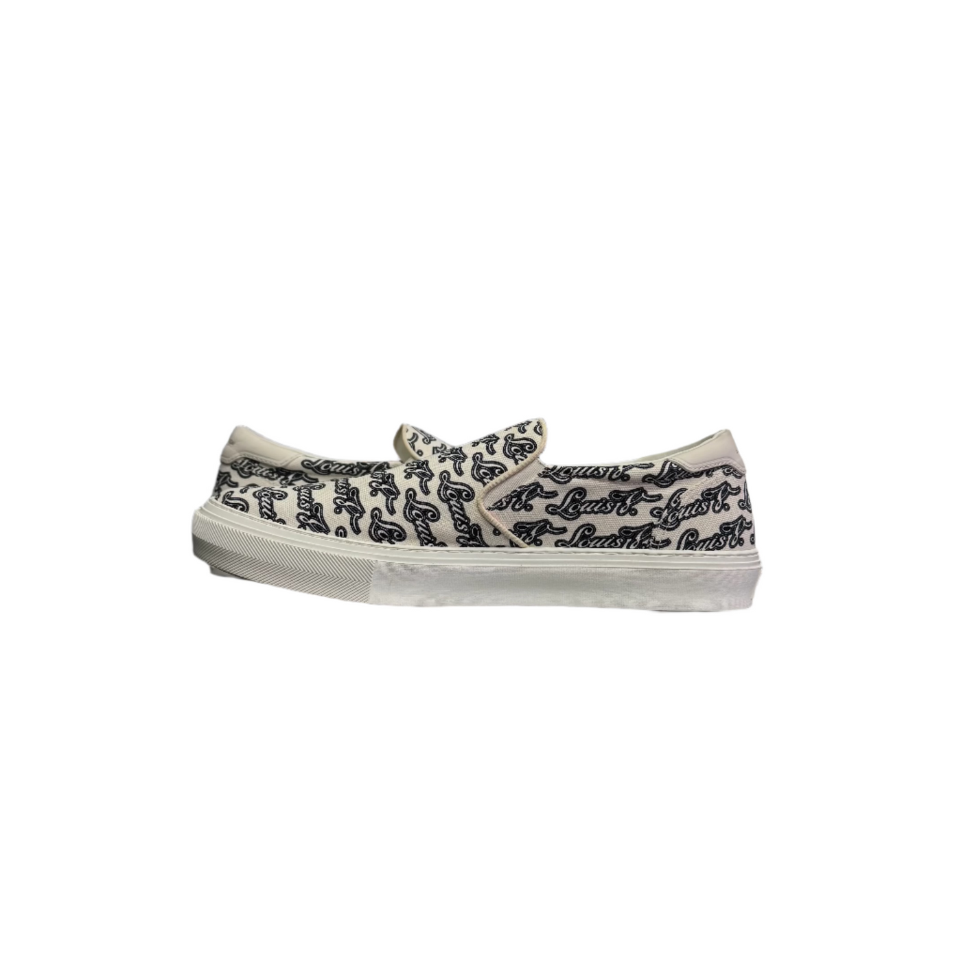 LV Trocadero Slip-On Logo Print