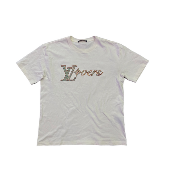 LV Lovers Embroidered Short-Sleeved T-Shirt