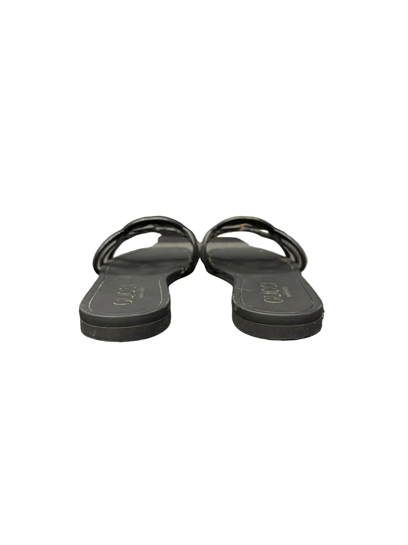 WMNS Gucci Interlocking G Rubber Sandals Black
