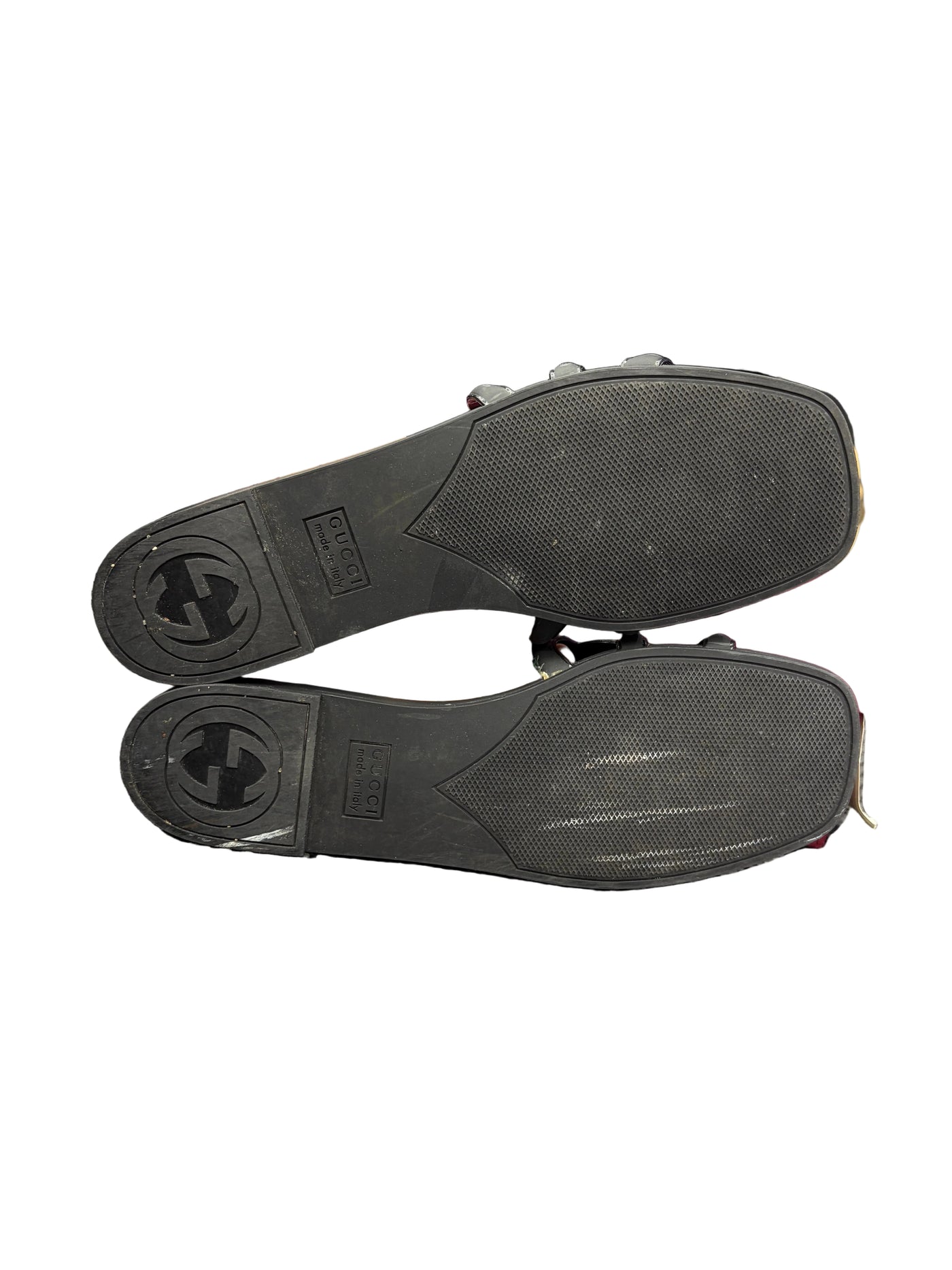WMNS Gucci Interlocking G Rubber Sandals Black