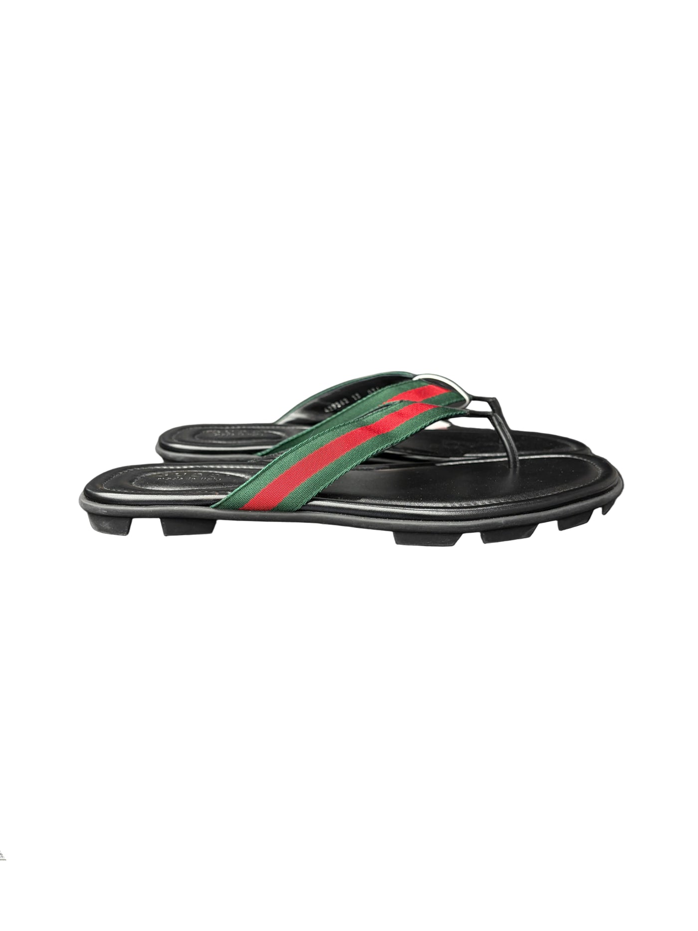 Gucci Interlocking G Thong Sandals Black