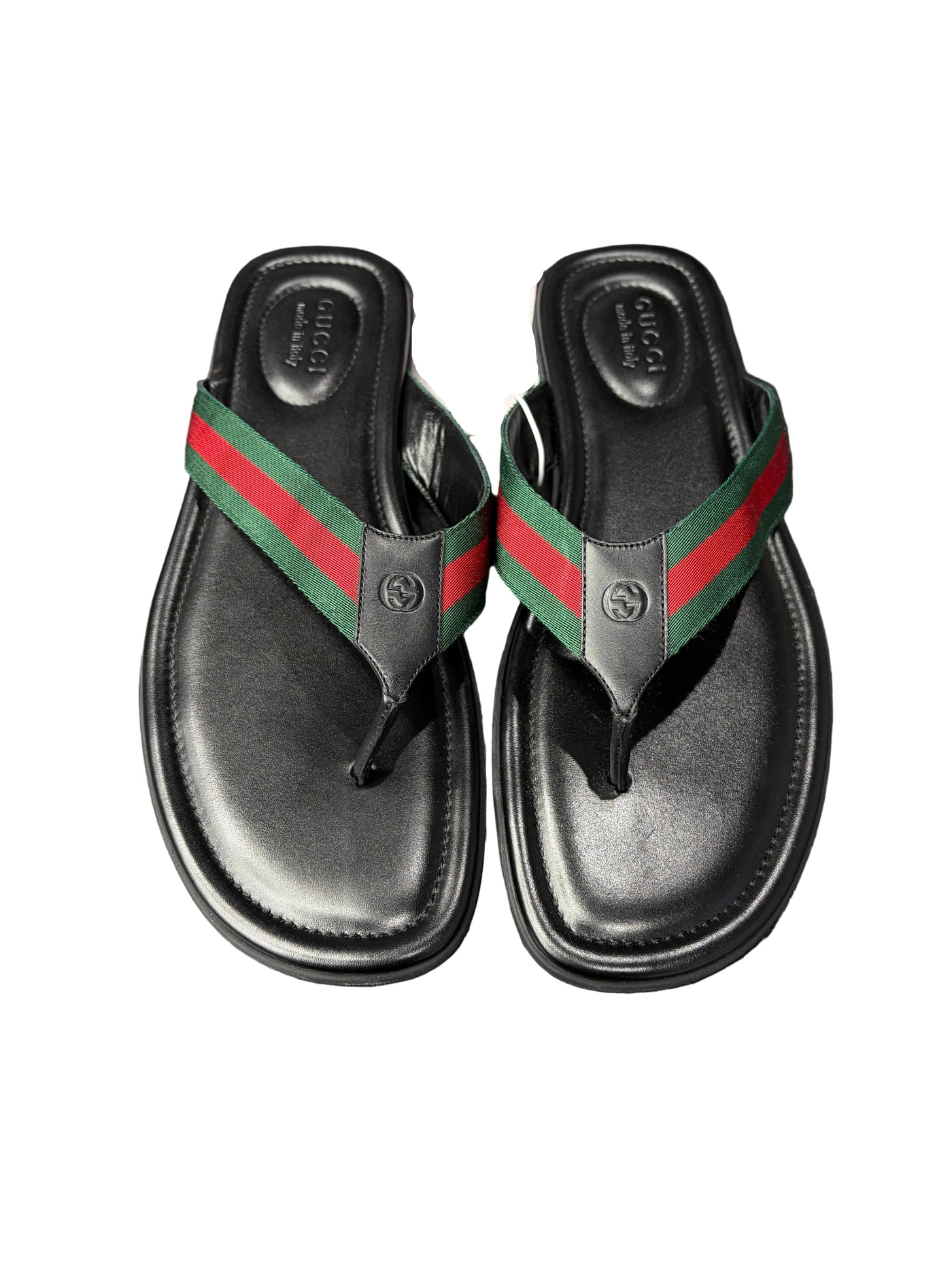 Gucci Interlocking G Thong Sandals Black