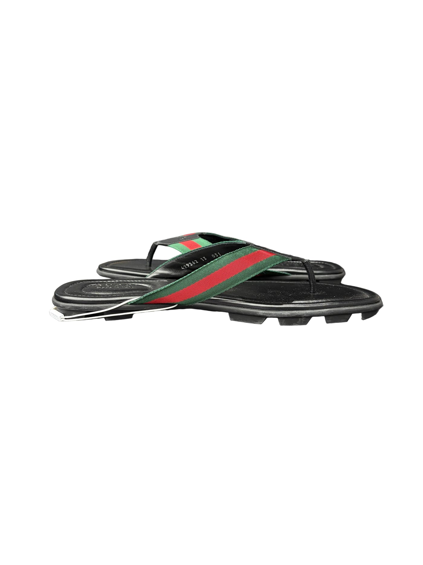 Gucci Interlocking G Thong Sandals Black