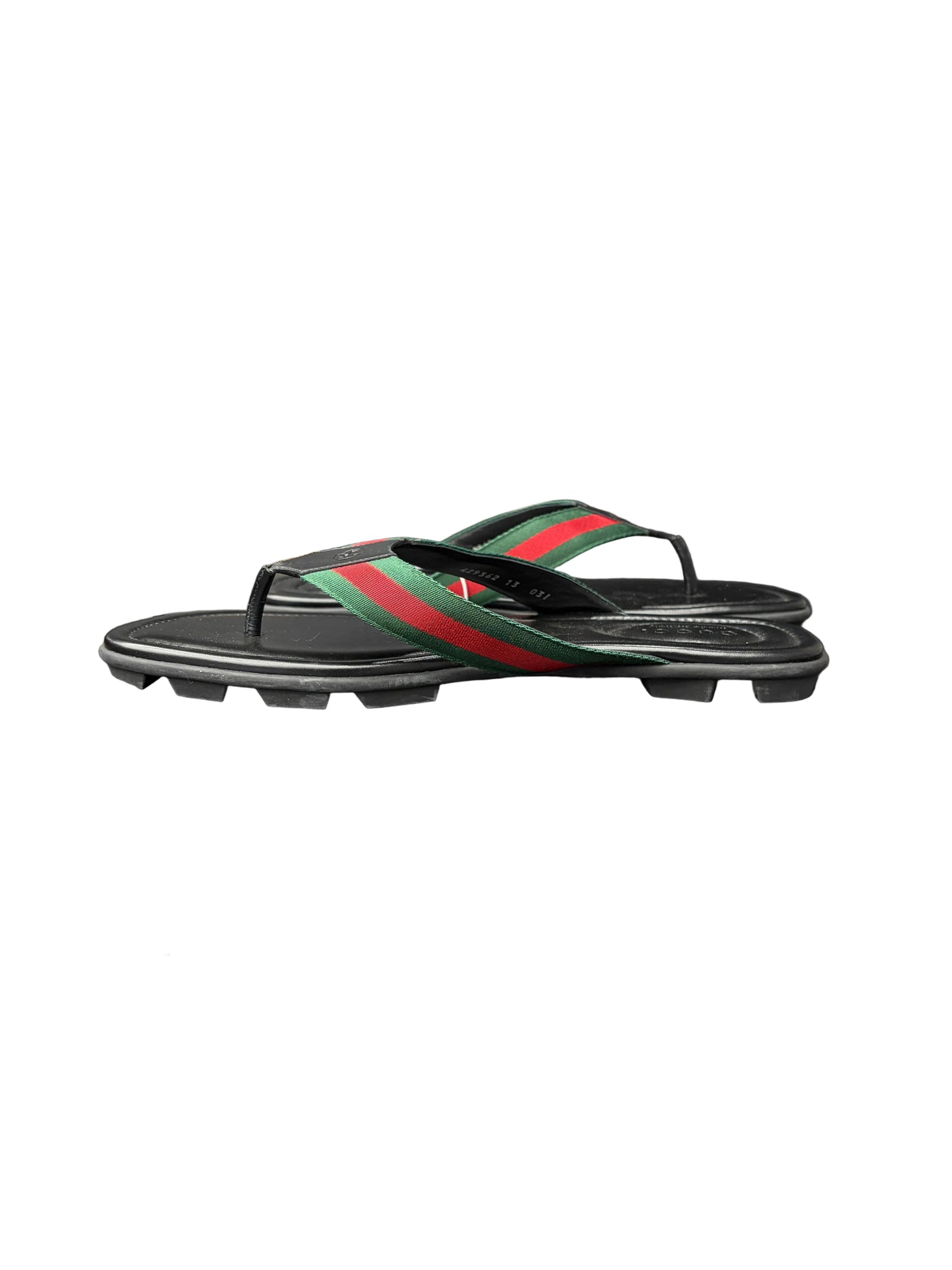 Gucci Interlocking G Thong Sandals Black