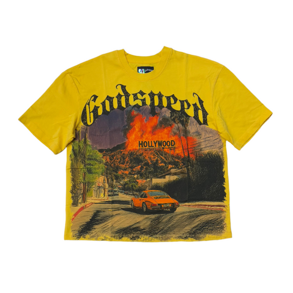 Godspeed Los Scandalous T-Shirt Yellow