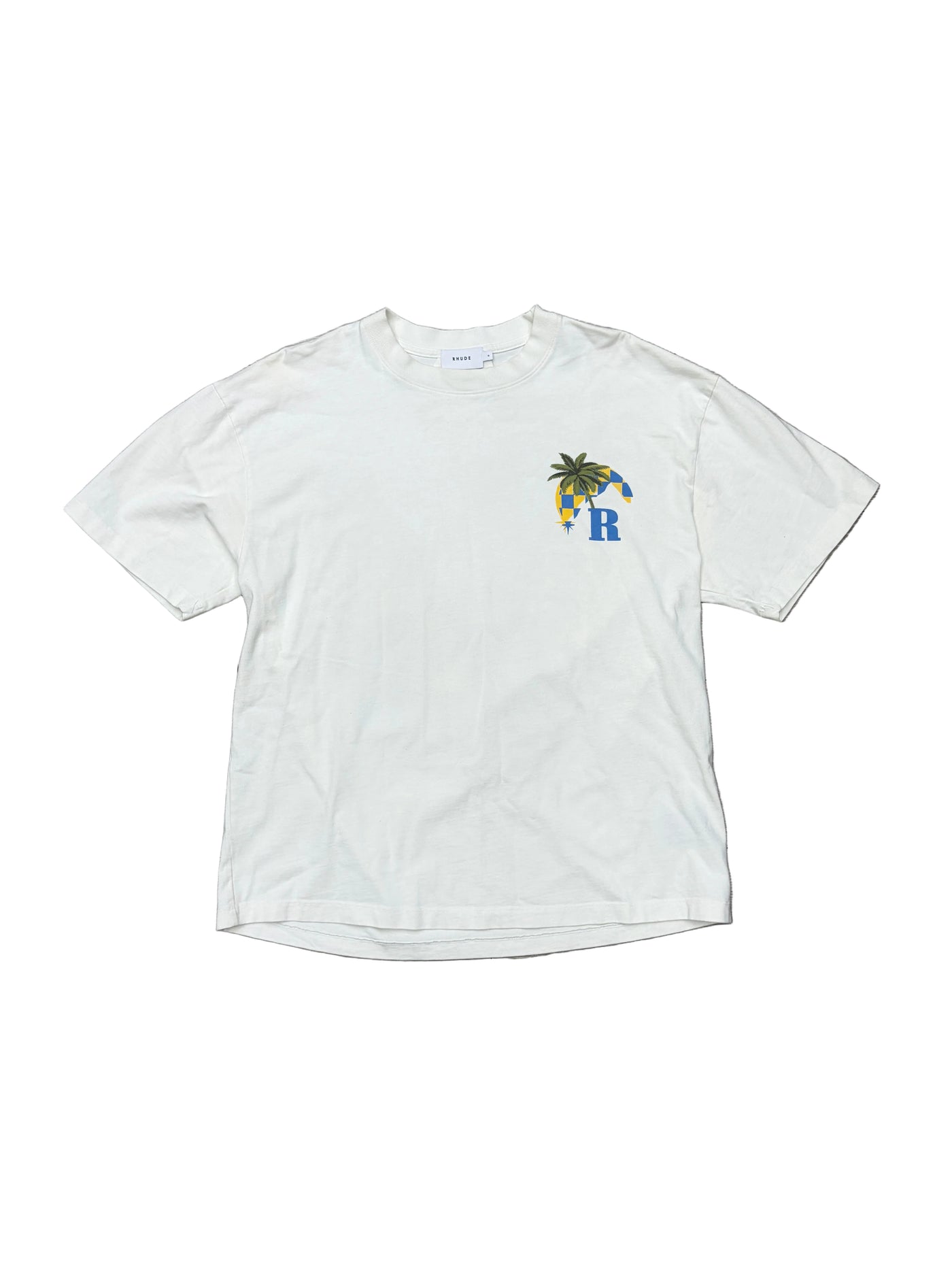 Rhude Moonlight Tropics Tee Vintage White