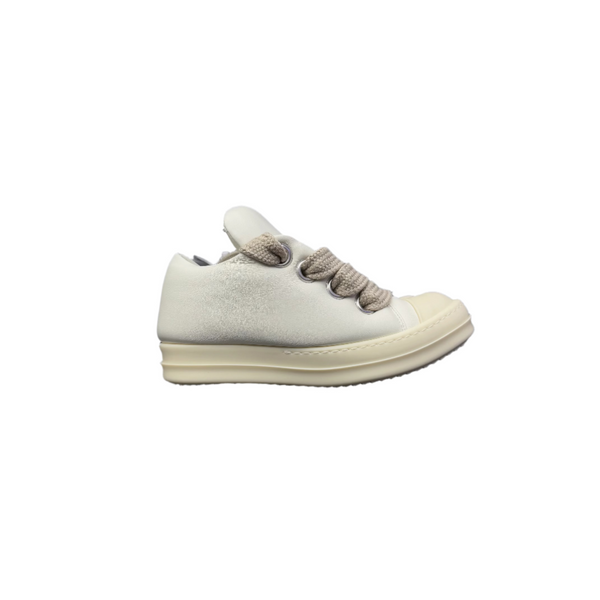 Rick Owens Hollywood Runway Jumbo Lace Puffer Low Sneakers Milk
