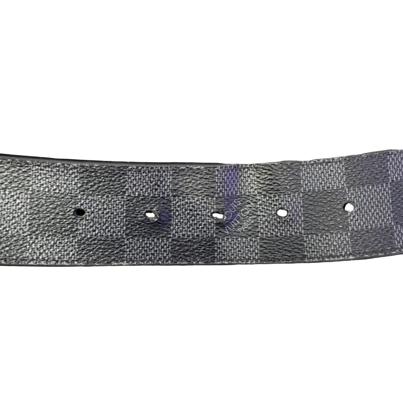 LV Initiales Damoflage 40mm Reversible Belt Black