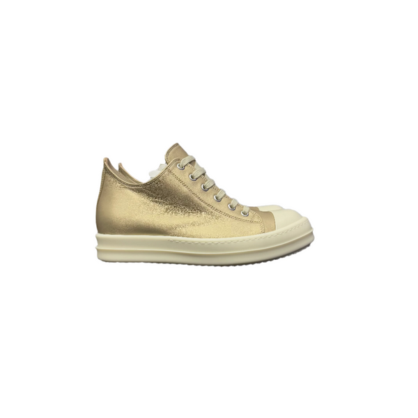 Rick Owens Hollywood Runway Low Sneakers Gold Milk