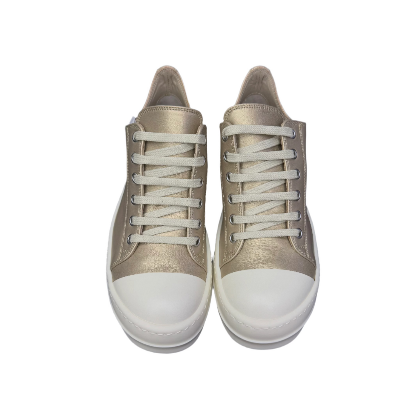 Rick Owens Hollywood Runway Low Sneakers Gold Milk