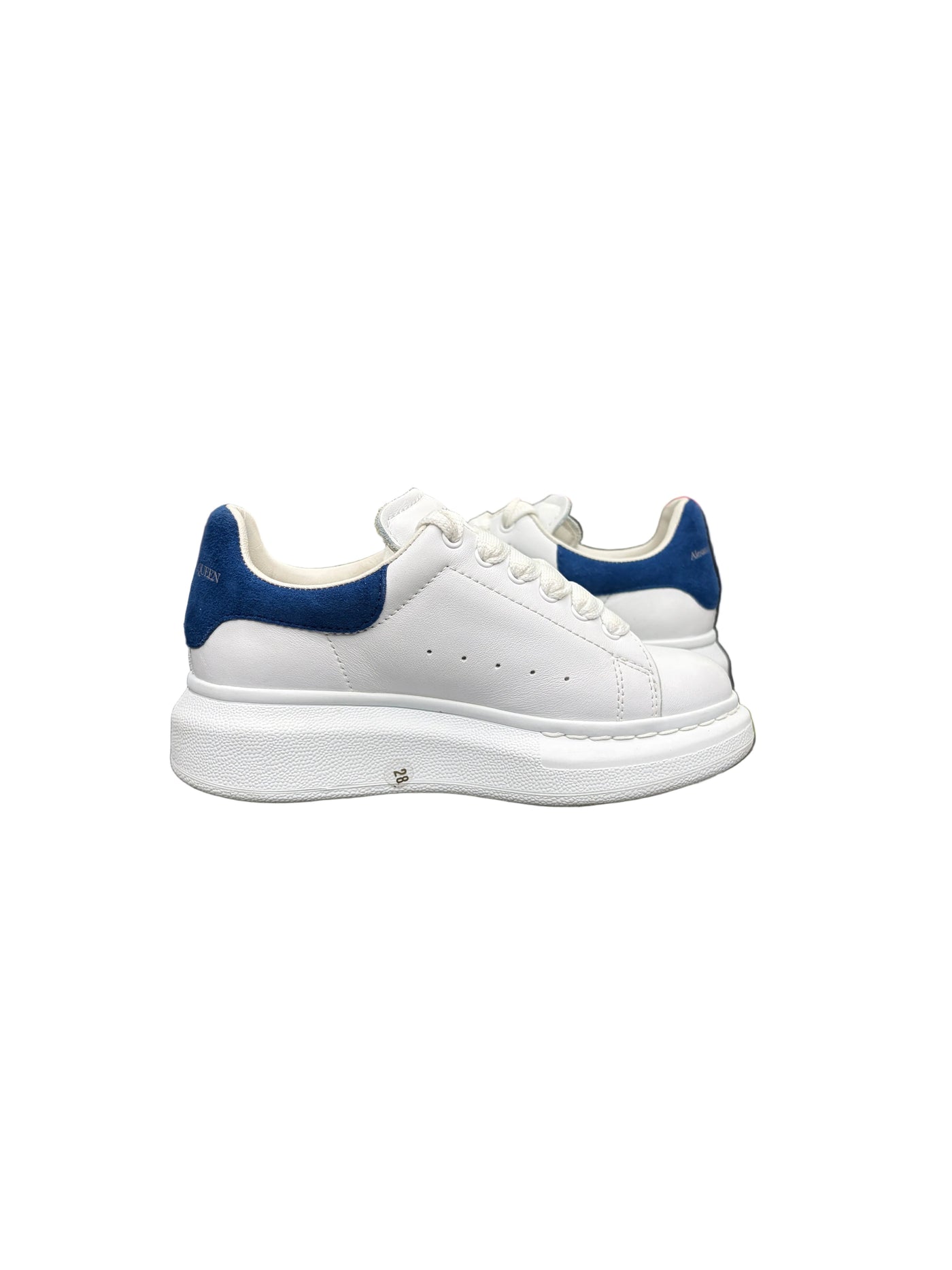 Kids Alexander McQueen Oversized Sneaker White Paris Blue