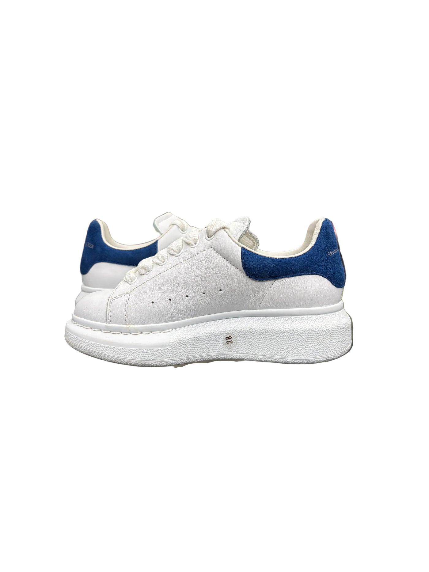 Kids Alexander McQueen Oversized Sneaker White Paris Blue
