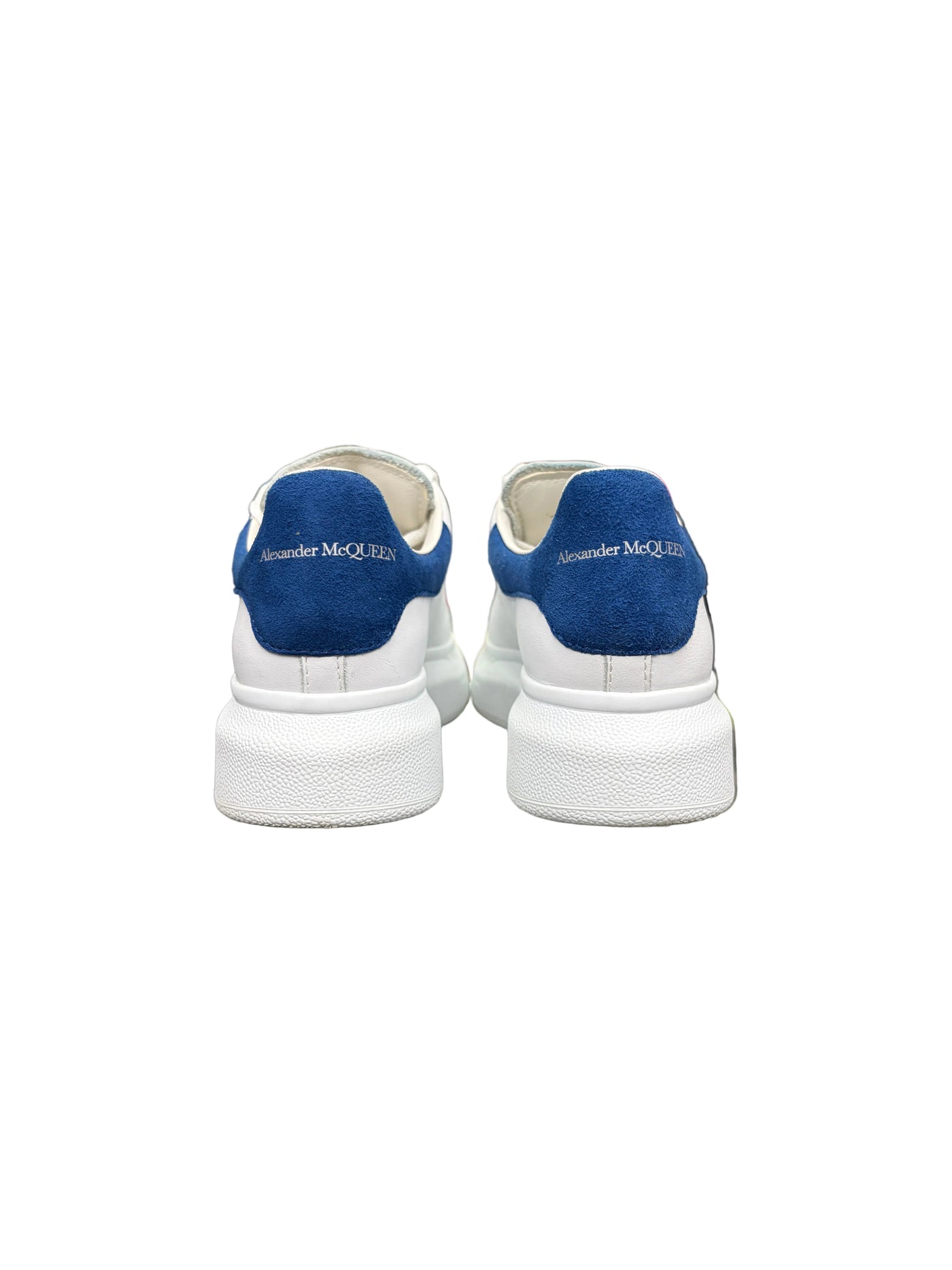 Kids Alexander McQueen Oversized Sneaker White Paris Blue