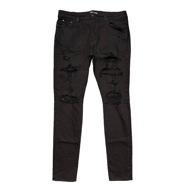 Amiri Distressed Thrasher Jeans Black