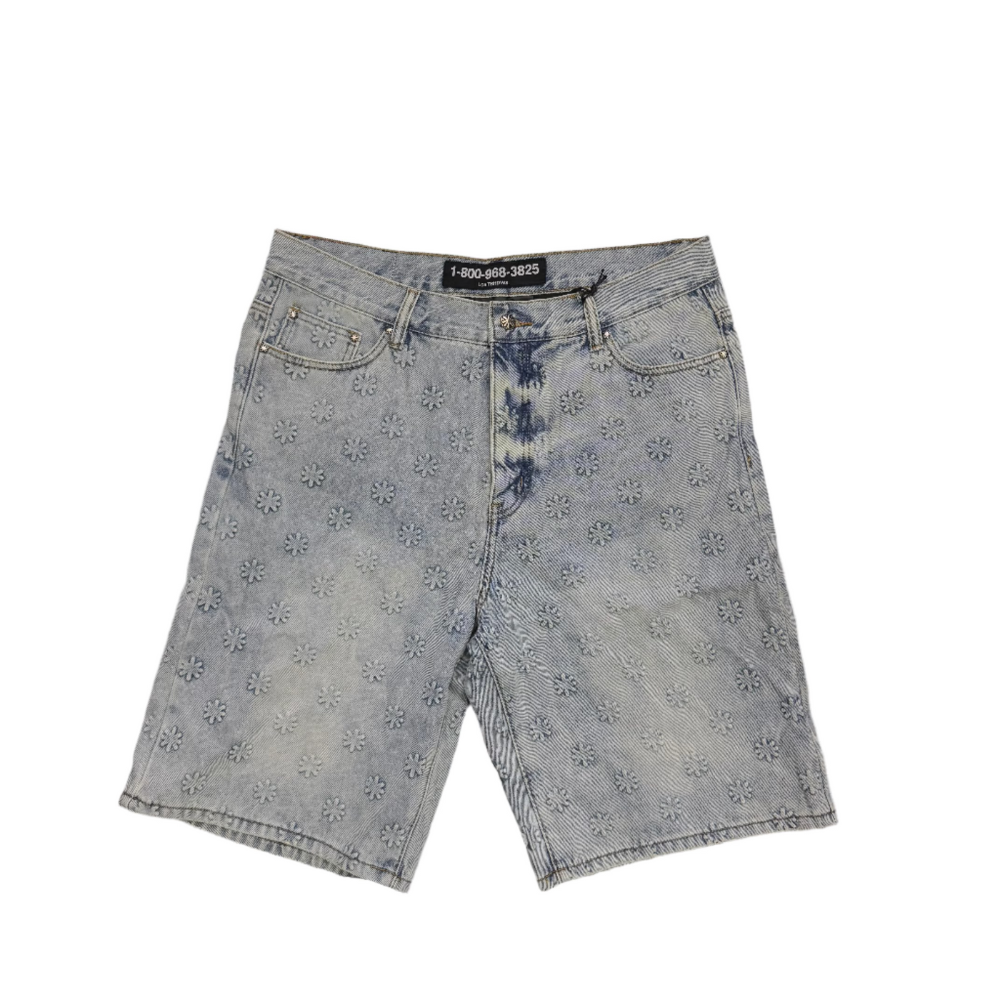 Lost SHDWS Embossed Shorts Blue