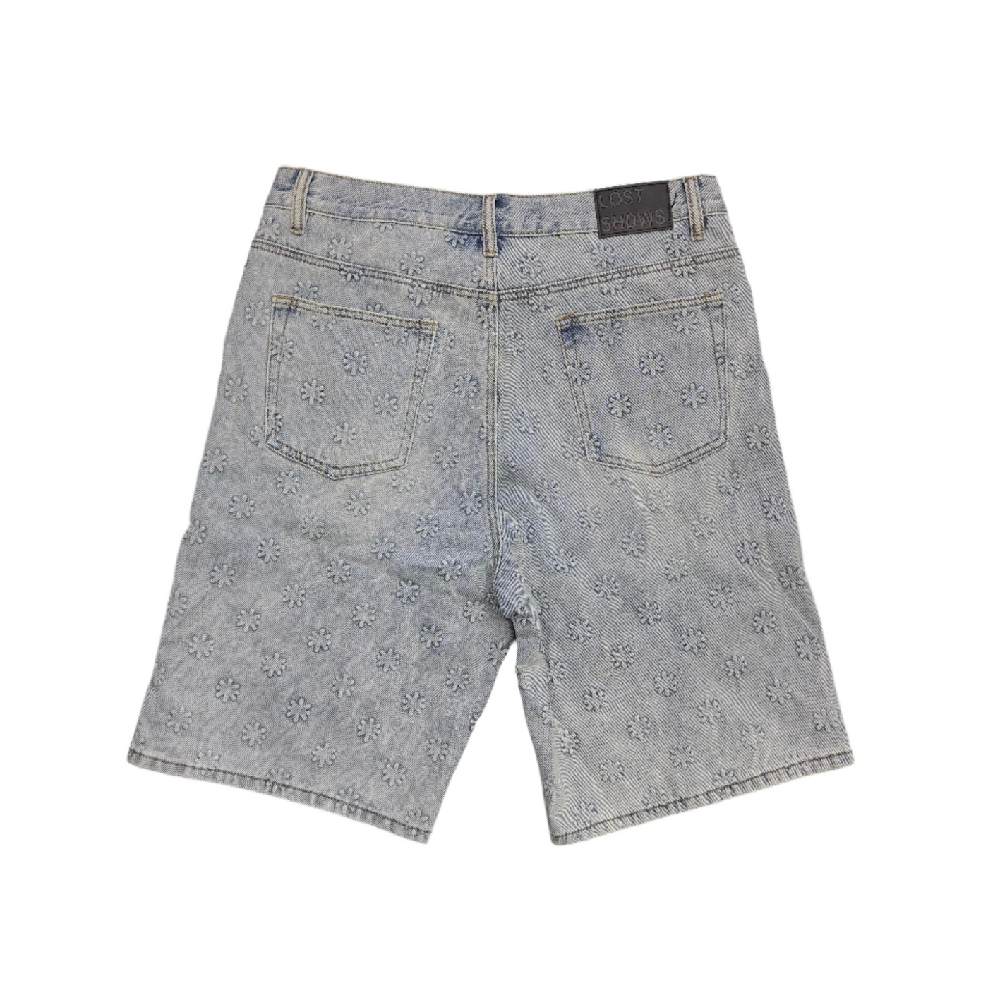 Lost SHDWS Embossed Shorts Blue