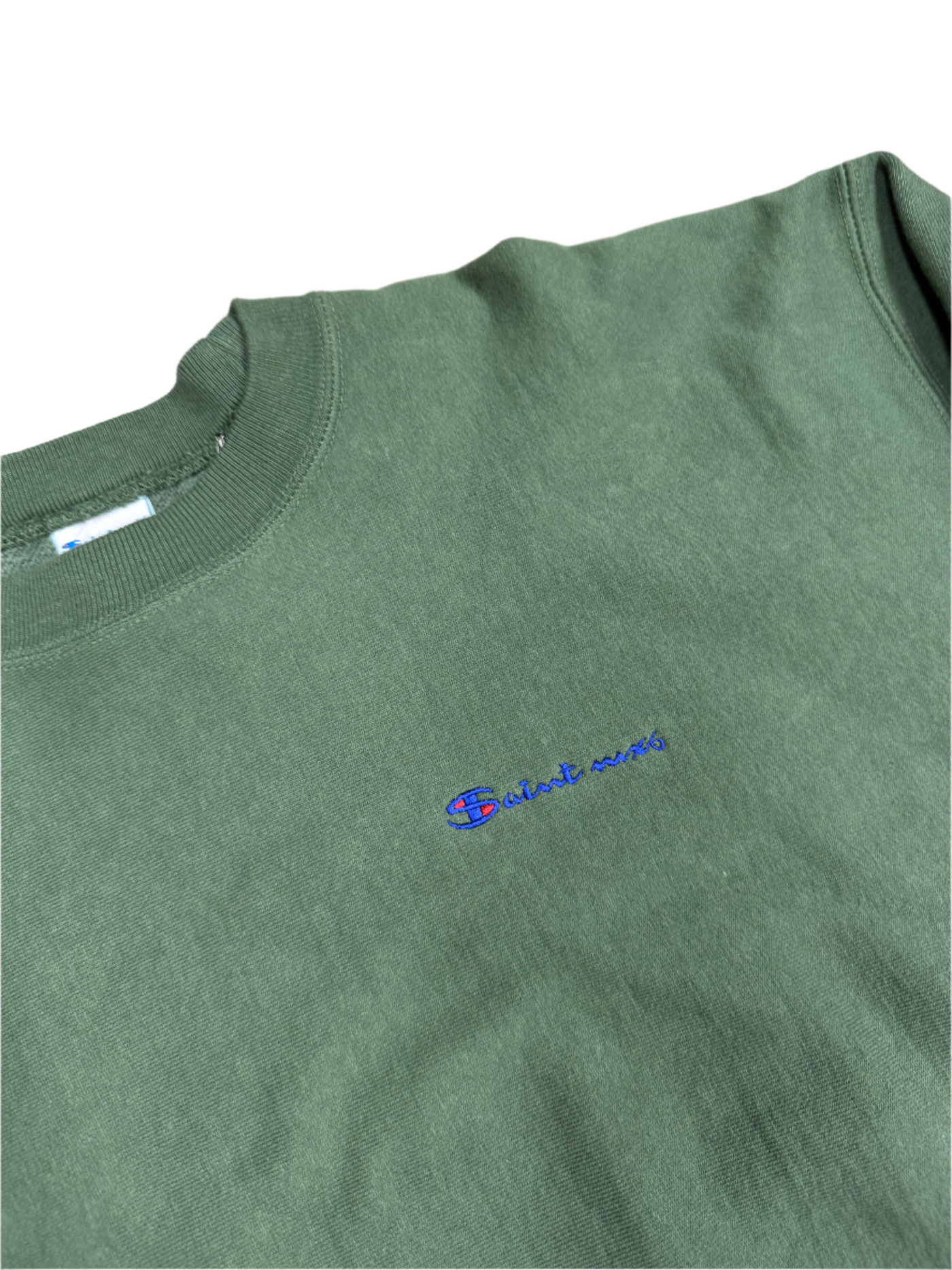 Saint Michael x Champion Green Crewneck