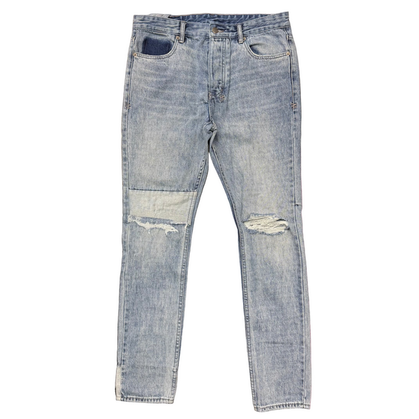 Ksubi Chitch Retrogade Trashed Denim Jeans Blue