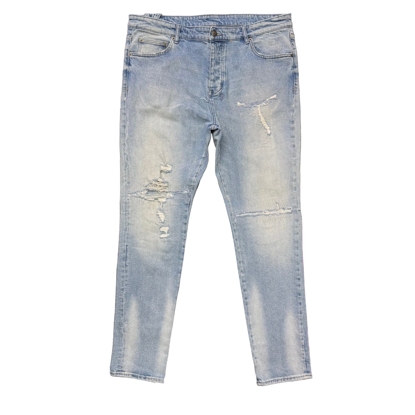 Ksubi Chitch Punk Thrashed Jeans Blue