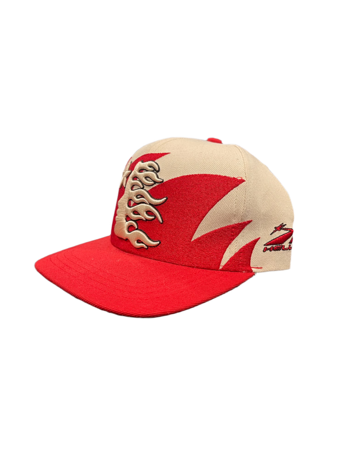 Hellstar Snapback Studded Path To Paradise Cream Red