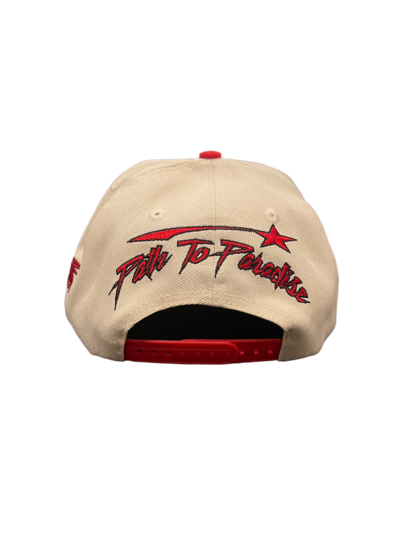 Hellstar Snapback Studded Path To Paradise Cream Red