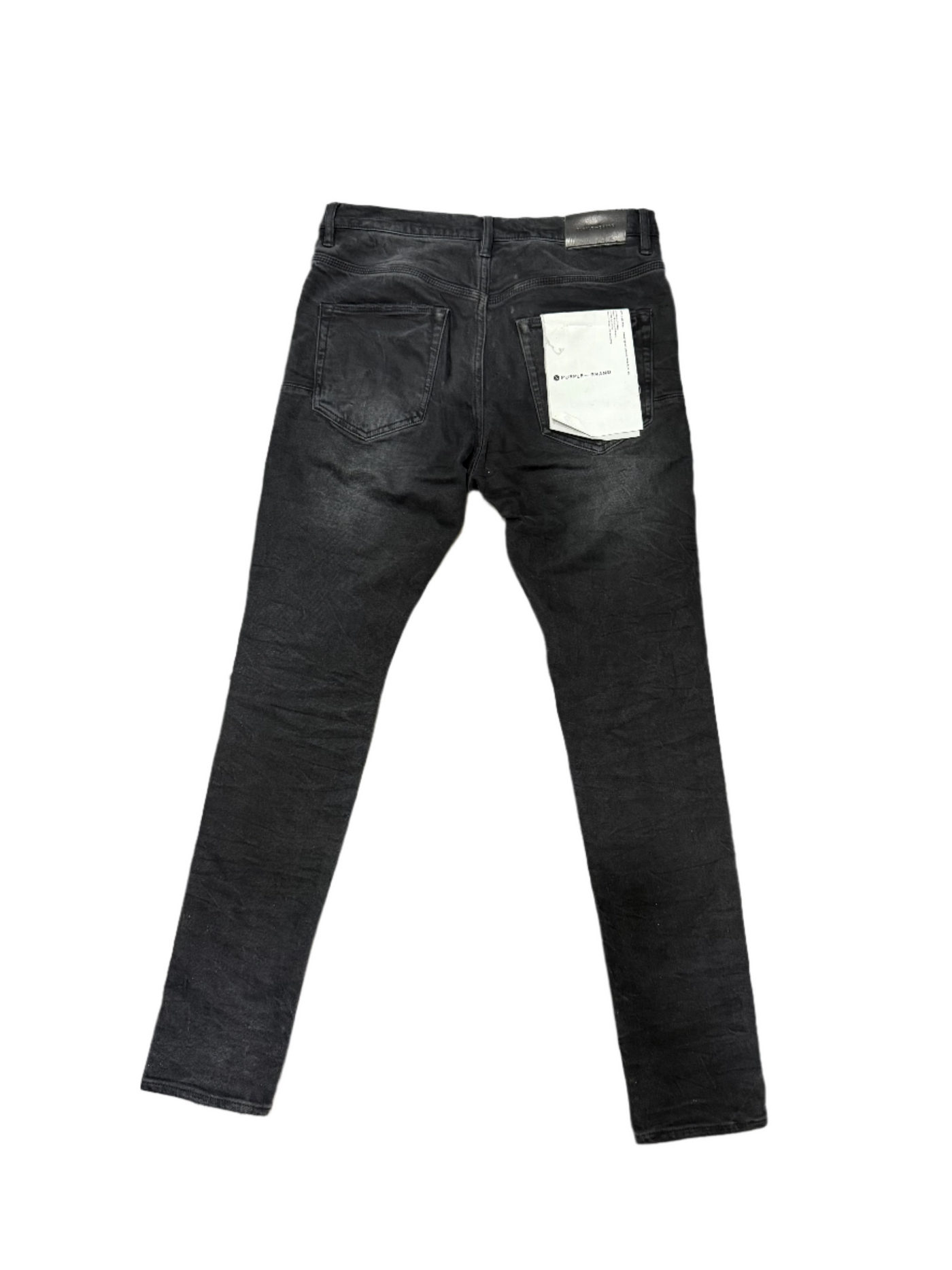 Purple Brand Blowout Knees Black Distressed Jeans