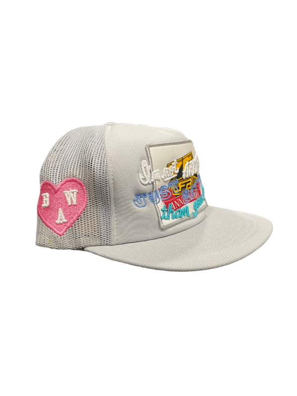 Better With Age Not Arrogant Snapback Grey