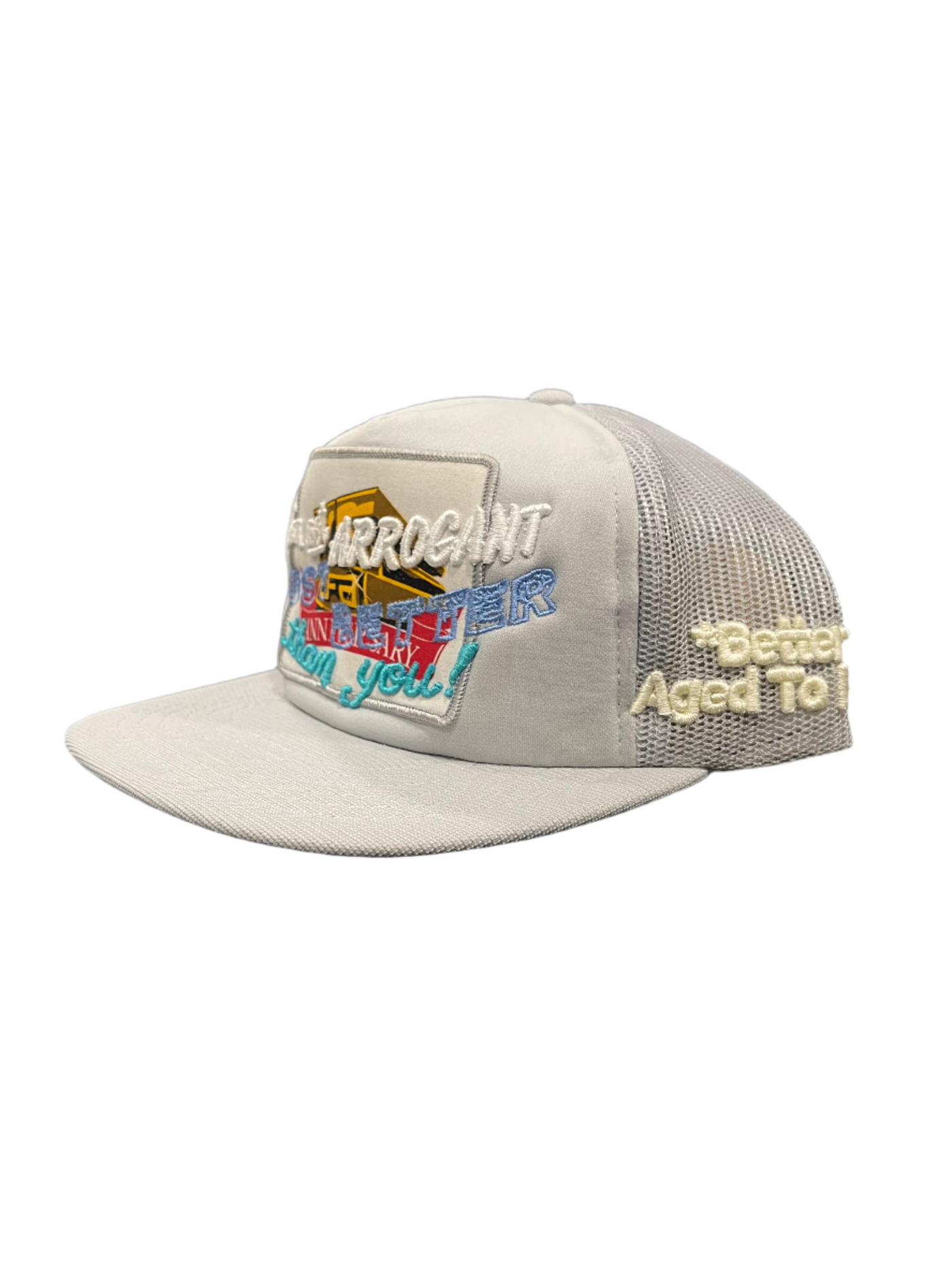 Better With Age Not Arrogant Snapback Grey